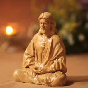 Statue du sacré cœur de jésus de 15cm, Figurine catholique pour bureau, cheminée, décor d'armoire, cadeau d'autel religieux pour la maison