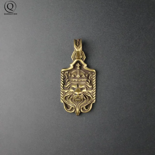 Porte-clés en cuivre pendentif croix du Christ, Vintage, en laiton, métal, breloque de voiture, œuvres d'art faites à la main – Image 9