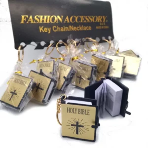10 pièces/lot Mini porte-clés Bible HOLY religieux chrétien jésus croix porte-clés femmes prière dieu bénisse cadeau