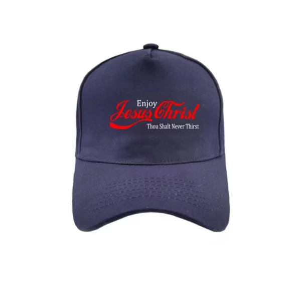 Profitez de Jésus-Christ que tu n'auras jamais soif Casquettes de baseball d'été Soleil Mode Snapback réglable Chapeaux chrétiens MZ-360 – Image 3