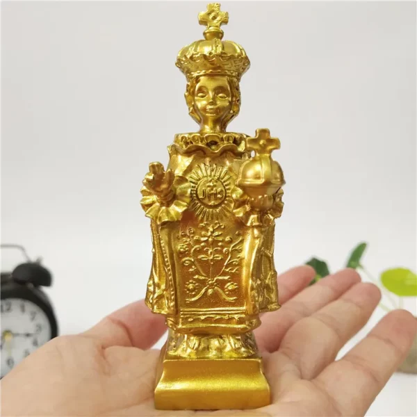 Statue Dorée de Jésus Vierge Marie, Figurine d'Auckland, Intensifie les Décorations de Noël pour la Maison, Ornements de Cadeau – Image 19