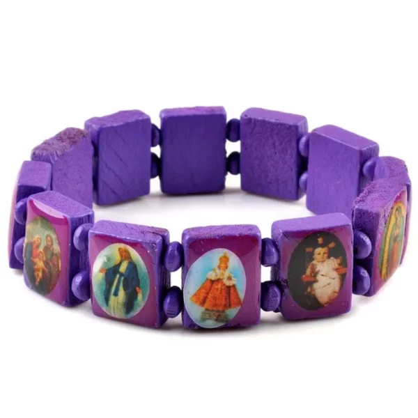 Bracelet de jésus Punk en bois, chapelet religieux pour femmes et hommes, bijoux accessoires 7 styles disponibles 10 pièces – Image 9