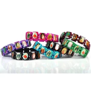 Bracelet de jésus Punk en bois, chapelet religieux pour femmes et hommes, bijoux accessoires 7 styles disponibles 10 pièces