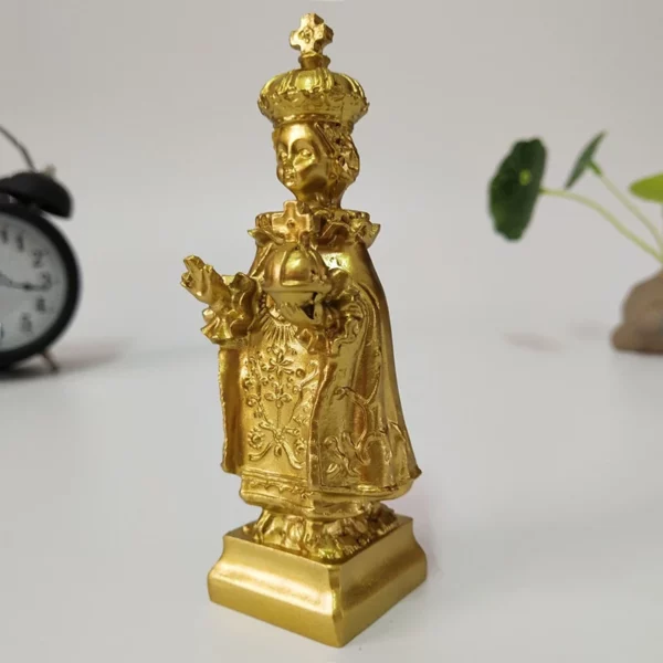 Statue Dorée de Jésus Vierge Marie, Figurine d'Auckland, Intensifie les Décorations de Noël pour la Maison, Ornements de Cadeau – Image 22