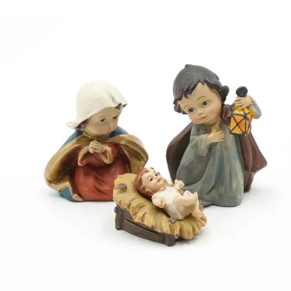 Ornement de la naissance de Jésus du Christ, scène de la Nativité, artisanat en résine, décoration de crèche de Noël, figurine catholique Auckland, cadeaux, 11 pièces par ensemble – Image 10