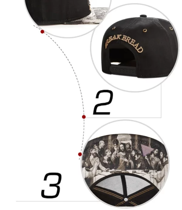 Tangkb – casquette de baseball noire GLDN pour homme et femme, chapeau à rabat de couleur noire, idéal pour l'extérieur, la pause, la prière de jésus Christ, collection printemps – Image 14