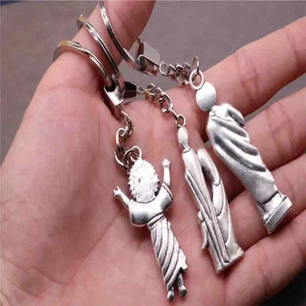 Porte-clés religieux Saint Jude pour hommes et femmes, sacré-cœur catholique, porte-clés croix bébé, porte-clés SR, voiture – Image 10