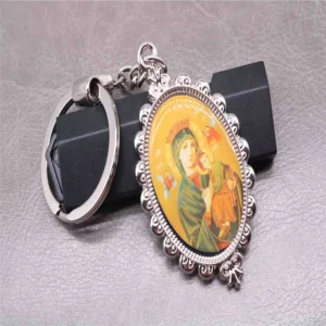 Porte-clé à breloque catholique marie, porte-clé jésus. Porte-clés catholique, porte-clés de Michael Angel, accessoires cadeaux pour sac à main