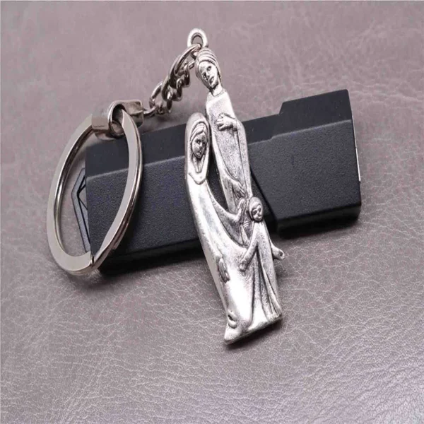 Porte-clés religieux Saint Jude pour hommes et femmes, sacré-cœur catholique, porte-clés croix bébé, porte-clés SR, voiture – Image 8