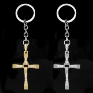 Porte-clés rapide et furieux Toretto croix porte-clés pendentif Chaveiro film bijoux Souvenir