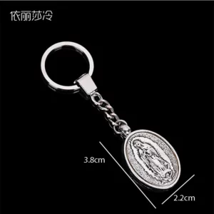 Porte-clés religieux Rose, Madonna de notre-dame, pendentif, bijoux pour femmes, porte-clés de voiture