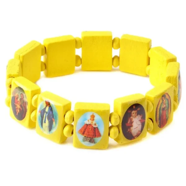 Bracelet de jésus Punk en bois, chapelet religieux pour femmes et hommes, bijoux accessoires 7 styles disponibles 10 pièces – Image 2