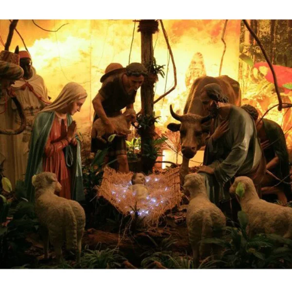Ornement de la naissance de Jésus du Christ, scène de la Nativité, artisanat en résine, décoration de crèche de Noël, figurine catholique Auckland, cadeaux, 11 pièces par ensemble – Image 18