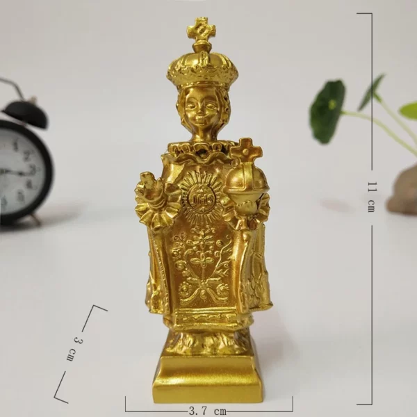 Statue Dorée de Jésus Vierge Marie, Figurine d'Auckland, Intensifie les Décorations de Noël pour la Maison, Ornements de Cadeau – Image 18