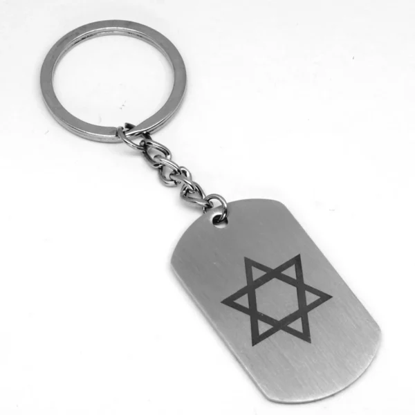 Porte-clés étoile de David en acier inoxydable, porte-clés étoile à Six points sur sac de voiture, bibelot, bijoux pour femmes, cadeau de fête, amis – Image 8
