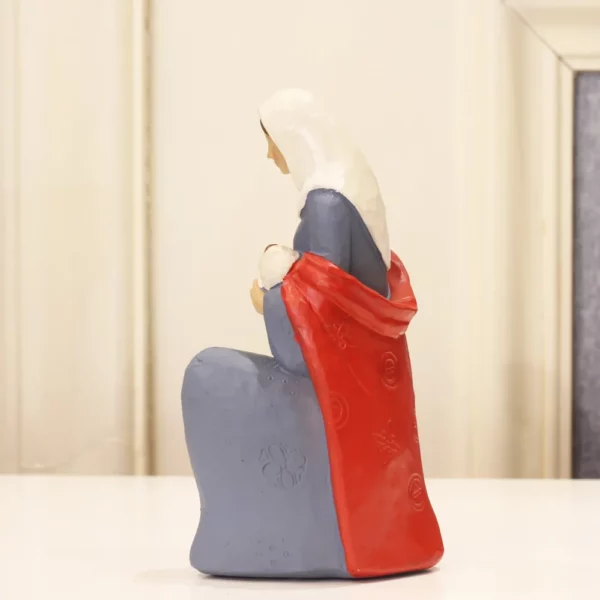 Figurines de la Vierge Marie et de Bébé Jésus en Résine, Figurine d'Ange de Style Vintage, Cadeaux de Mariage Artisanaux – Image 5