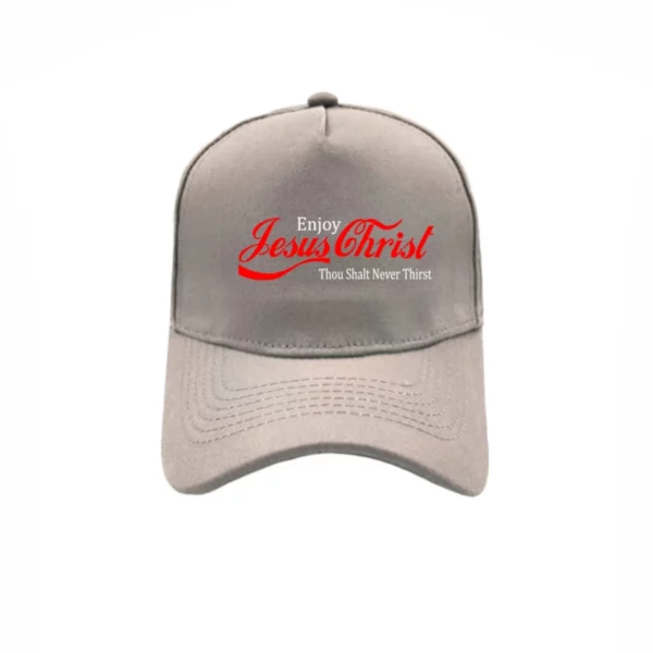 Profitez de Jésus-Christ que tu n'auras jamais soif Casquettes de baseball d'été Soleil Mode Snapback réglable Chapeaux chrétiens MZ-360 – Image 11