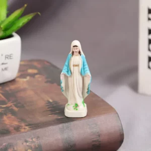 Petite Statue de la marie catholique, Madonna, faite à la main, vierge marie, jésus, ornements décoratifs pour la maison, bureau, 6.5cm
