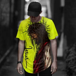 Jésus Christ croix 3d imprimé T-shirt hommes T-shirt Design classique décontracté à manches courtes surdimensionné rue mode t-shirts amples hauts