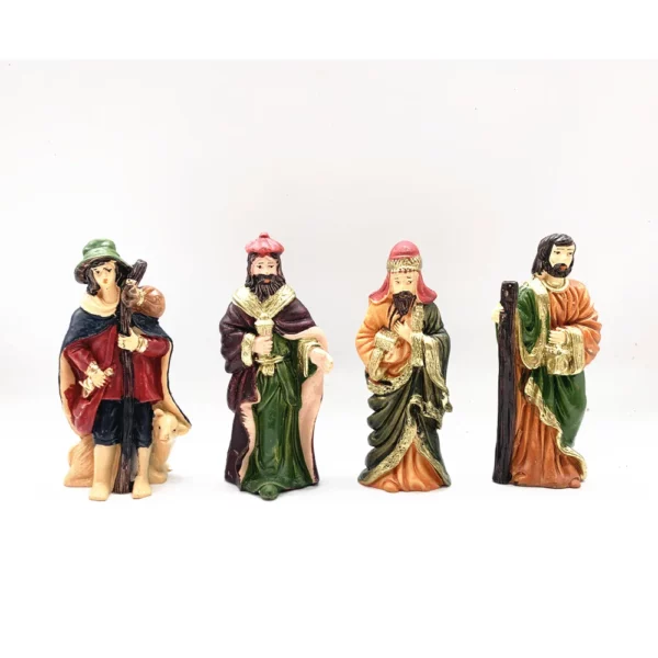 Manger – figurines de scène de Nativité de noël, berceau, décor catholique de pâques et du Christ – Image 4