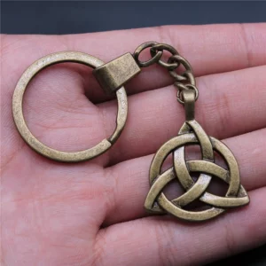 1 pièce porte-clés étoile de David et amulette celtique porte-clés anneau porte-clés porte-clés femmes