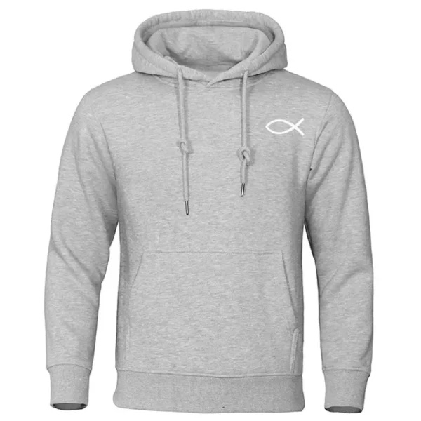Sweat-shirt chrétien jésus pour hommes et femmes, sweats à capuche de poisson, pull de marque de haute qualité, sweat à capuche chaud Smile, streetwear décontracté, automne, hiver – Image 10