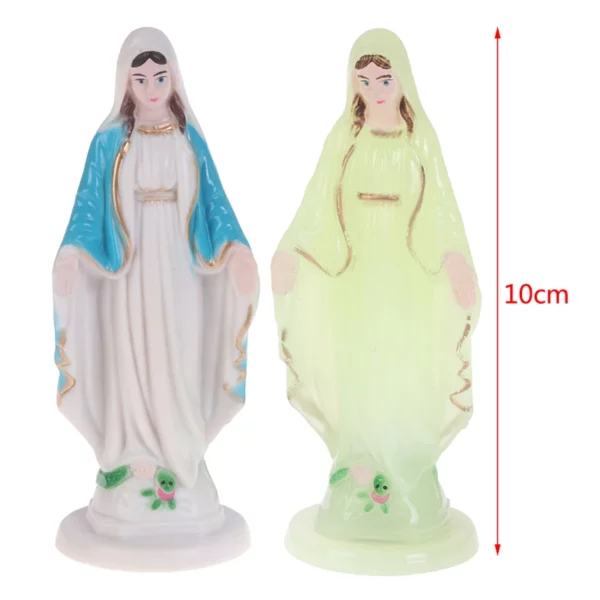 Petite statue de la Vierge de Jésus faite à la main, décoration de la maison, ornement catholique, 1 pièce – Image 6