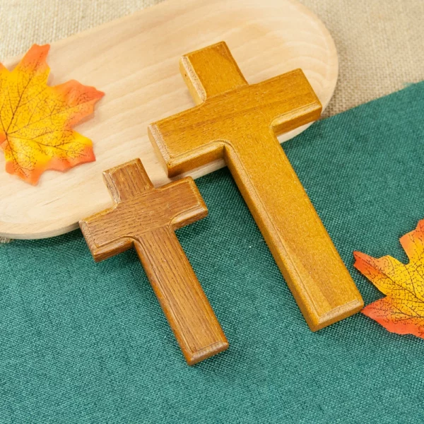 Croix religieuse en bois pour la décoration de l'église, croix chrétienne de naissance, cadeau religieux, pasteur et évêque, rituel religieux, deux tailles – Image 8