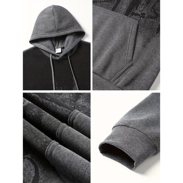Sweat à capuche Style jésus Christ pour hommes, sweat-shirt à capuche imprimé croix de haute qualité, toutes saisons, quotidien, décontracté, sport, mode pull – Image 8