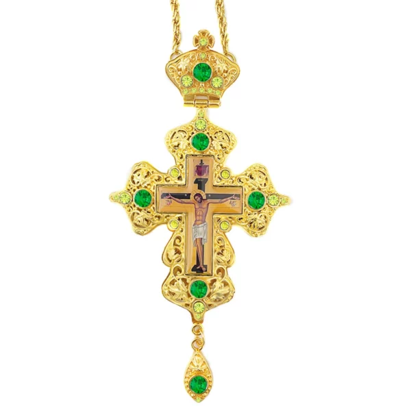 Croix orthodoxe jésus pendentif en alliage de Zinc collier prêtre seins croix baptême culte mariage funéraire jésus orthodoxe – Image 10