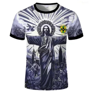 Décontracté hommes brésil édition spéciale jésus Football maillot à séchage rapide arrivée noir gris adultes enfant T-shirt Football formation vêtements