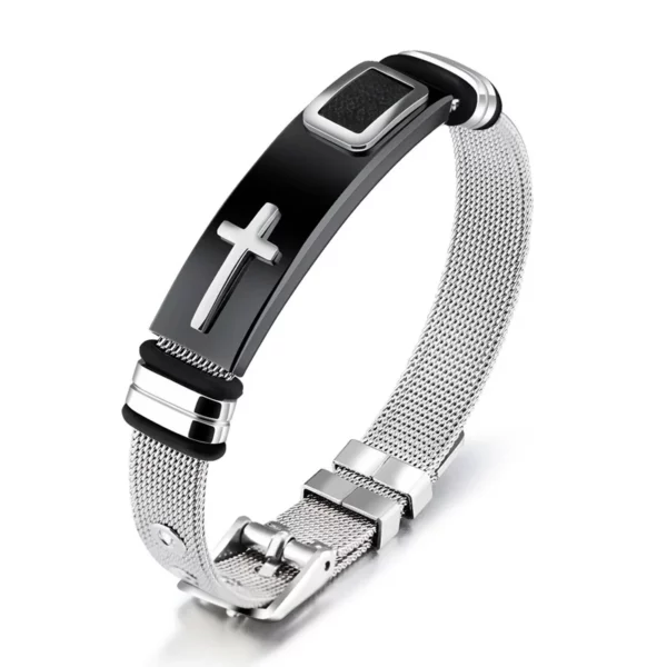 Bracelet croisé Style Punk Hip Hop Pop, personnalité Simple, bijoux simples pour Couples, cadeaux de vacances – Image 8