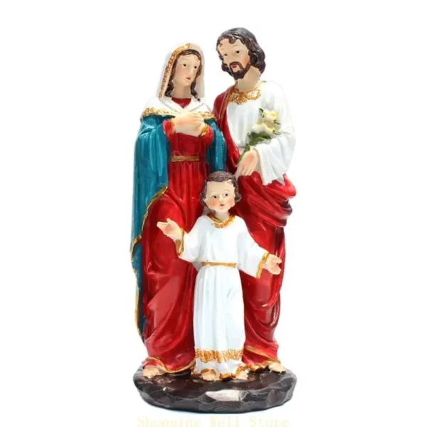 Kx4b religieux jesus familial statue bourse ornement résine statue figurine for Creative sculpture for intérieur décor intérieur – Image 5