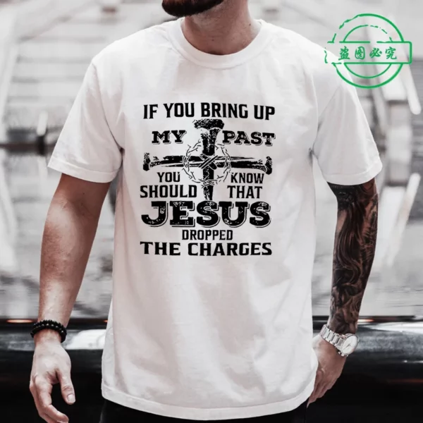Jésus Christ dos impression pour hommes T-Shirt mode graphique hauts cadeau pour chrétien jésus Streetwear hommes surdimensionné Y2k vêtements – Image 9