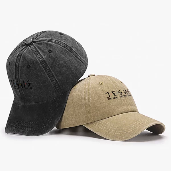 DistMurcia-Casquette de Baseball Noire pour Femme, Chapeau en Maille, Imprimé JESUS, Foi Chrétienne, Rétro, Respirant – Image 4