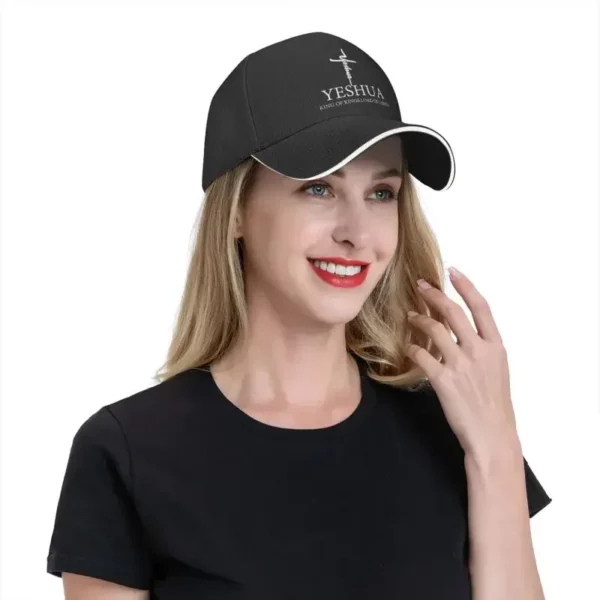 Casquette de Baseball personnalisée Yeshua jésus chrétien, Protection solaire pour femmes et hommes, réglable, Religion, foi, chapeau de papa, automne – Image 5