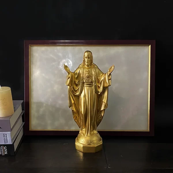 Statue religieuse catholique de la Vierge Marie, Mexique, Notre-Dame de Lourdes, Mère, Dieu, Figurine en résine, Décor de bureau d'Auckland, Jésus béni – Image 14