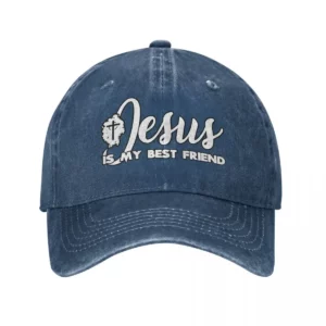 Casquette de baseball en denim classique pour adultes, chapeaux Snapback, Jésus est mon meilleur ami, chrétien, unisexe, été, automne, nouveau, 2022