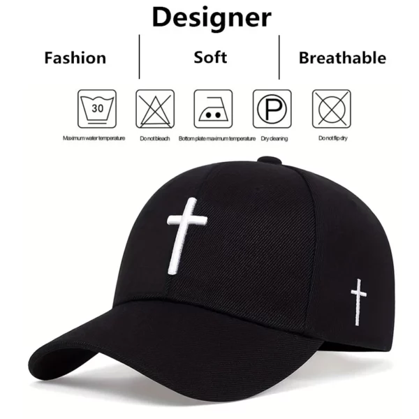 Casquettes de Baseball unisexes avec broderie croisée, chapeaux décontractés réglables pour l'extérieur, chapeau de protection solaire, printemps et automne – Image 11