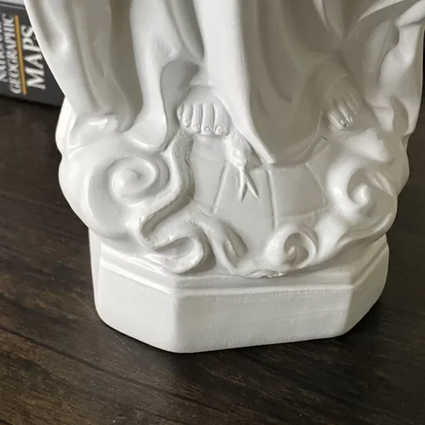 Statue de la vierge marie catholique religieux mexique notre-dame de Lourdes Statue mère dieu Figurines en résine décor de bureau béni jésus – Image 6