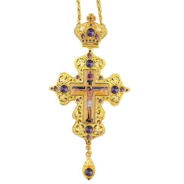 Croix orthodoxe jésus pendentif en alliage de Zinc collier prêtre seins croix baptême culte mariage funéraire jésus orthodoxe – Image 8