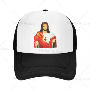 Casquette de baseball respirante du Sacré-Cœur de Jésus pour hommes et femmes, chapeau de camionneur du dieu catholique chrétien, chapeaux de sport Snapback, casquettes d'été