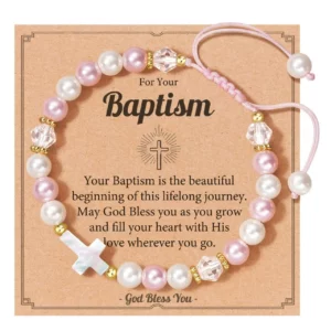 Coffrets de paniers de Pâques pour adolescents, enfants et adultes, bijoux de bracelets en croix religieuse chrétienne, cadeaux d'anniversaire de baptême de foi pour filles