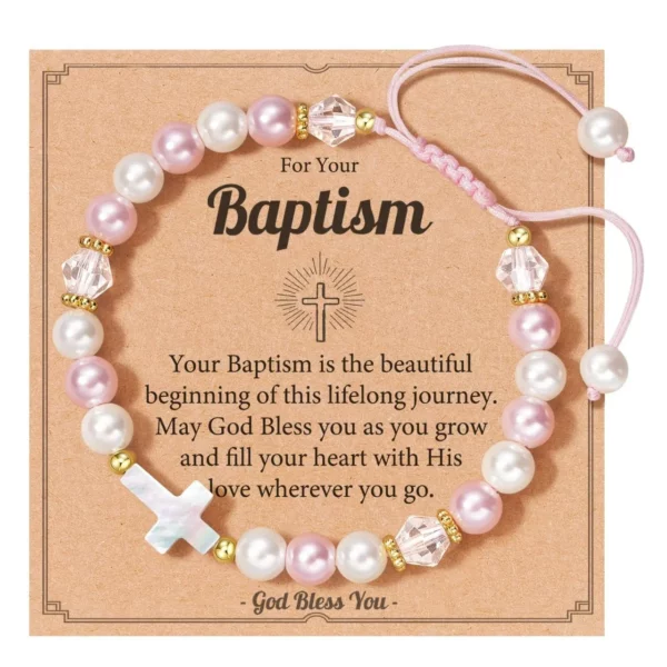 Coffrets de paniers de Pâques pour adolescents, enfants et adultes, bijoux de bracelets en croix religieuse chrétienne, cadeaux d'anniversaire de baptême de foi pour filles