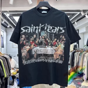 T-shirt imprimé Saint Tears pour hommes et femmes, haute qualité, t-shirt en Y, synchronisation, 2022