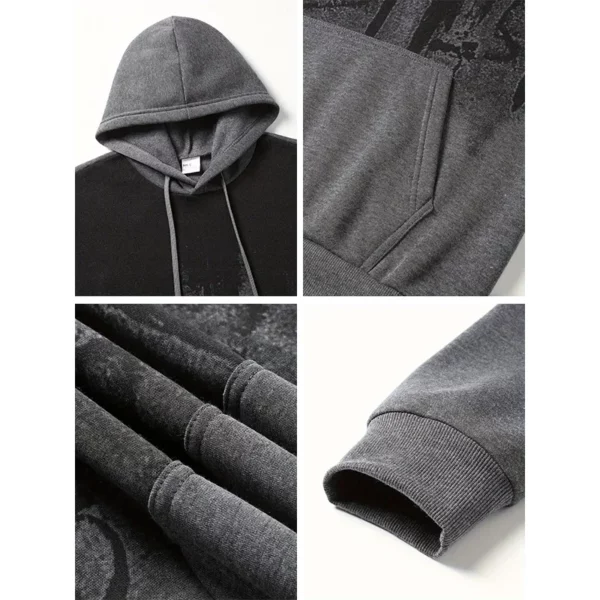 Sweat à capuche Style jésus Christ pour hommes, sweat-shirt à capuche imprimé croix de haute qualité, toutes saisons, quotidien, décontracté, sport, mode pull – Image 5