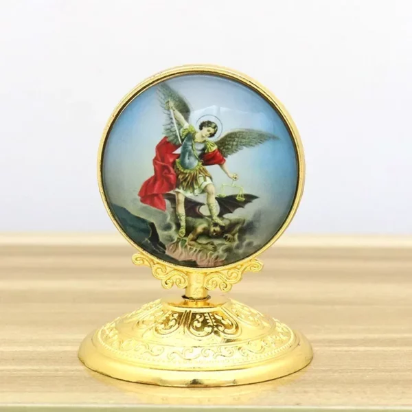 Statue religieuse pour la décoration de la maison, Jésus, la Vierge Marie, la Sainte icône, le Christ catholique, l'ange, la voiture, le bureau, les fournitures, nouveau, 2023 – Image 18