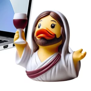 Figurine en résine de canard de jésus et de Maria, Figurine de canard en résine de haute qualité, décor d'animaux d'extérieur pour les célébrations de foi d'église