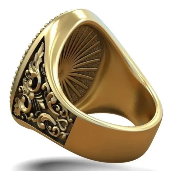 Bague d'instituts d'art religieux en argent regardé 925 massif, grand Jésus-Christ tenant un agneau, véritable bague personnalisée, 18g – Image 10