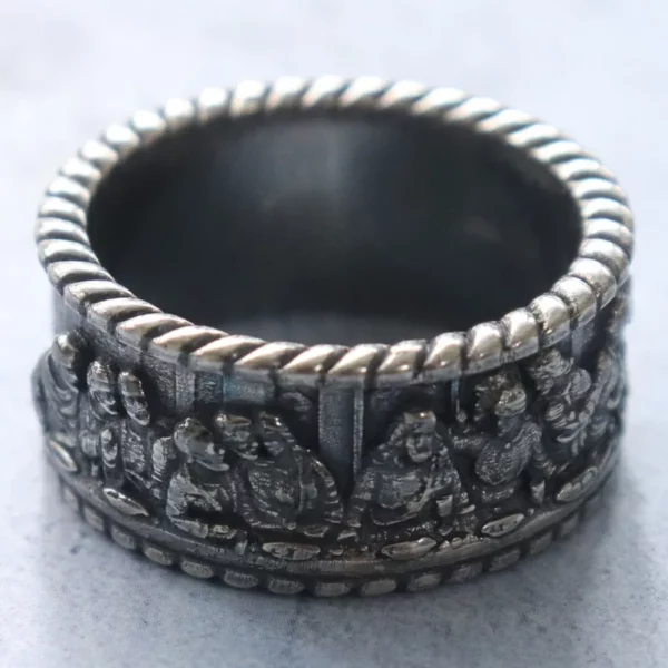 Bagues en argent Sterling massif 925, 15g, le dernier groupe de dîner, jésus-Christ ang Twelwe, personnalisées, plusieurs tailles 6-13 – Image 10